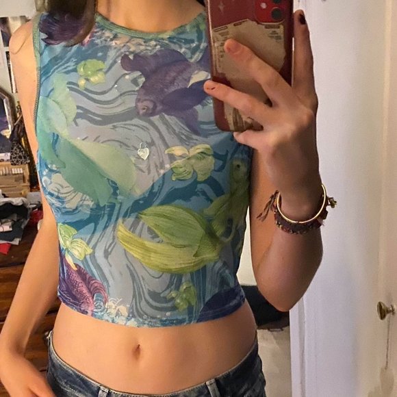 Urban Outfitters Womens Multi Crop-top